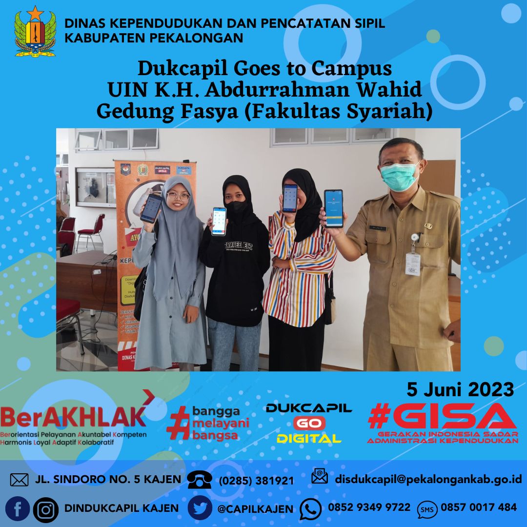 Day 1 Disdukcapil Goes to Campus UIN Gusdur Pekalongan