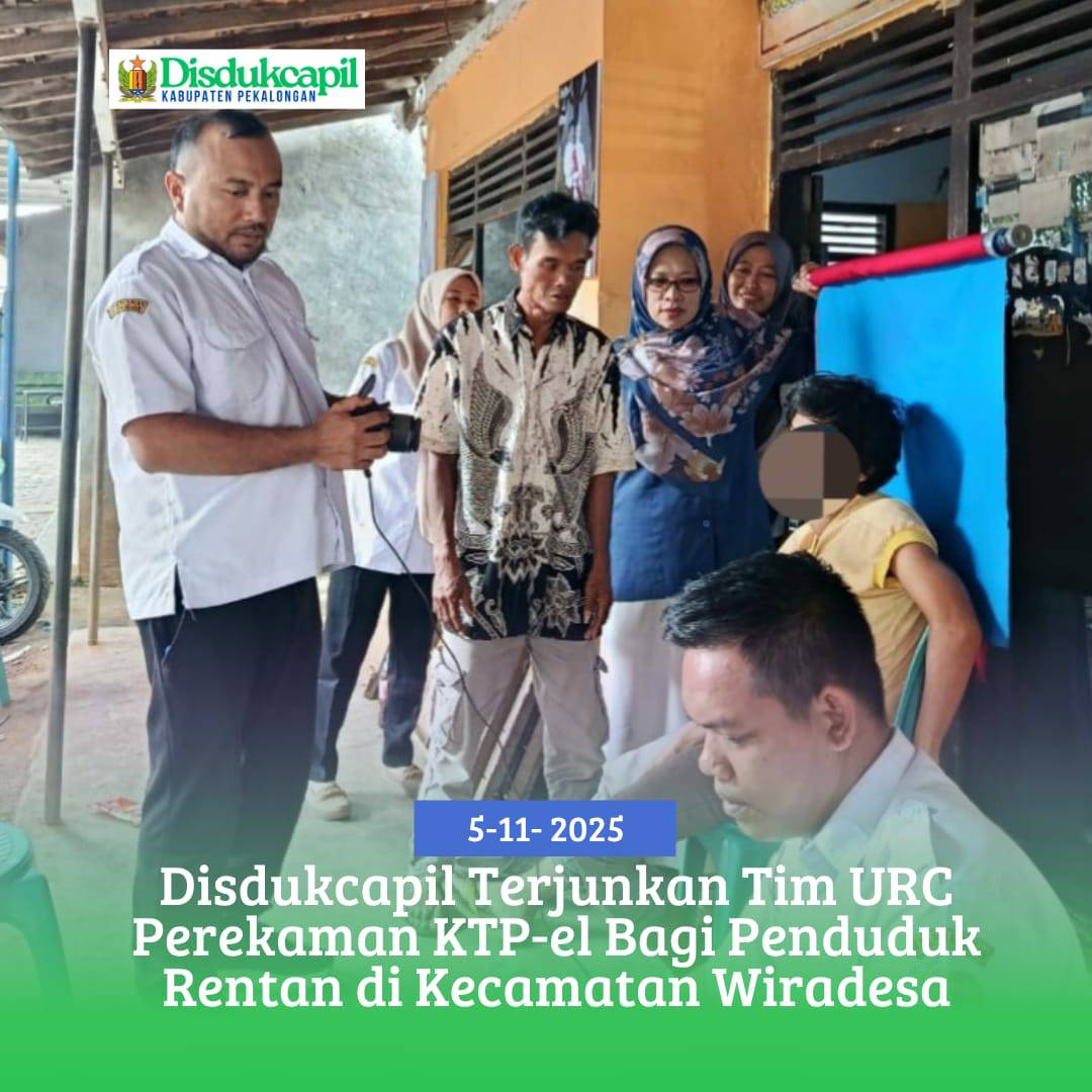 Disdukcapil Terjunkan Tim URC Perekaman KTP-EL Bagi Penduduk Rentan Di Kecamatan Wiradesa