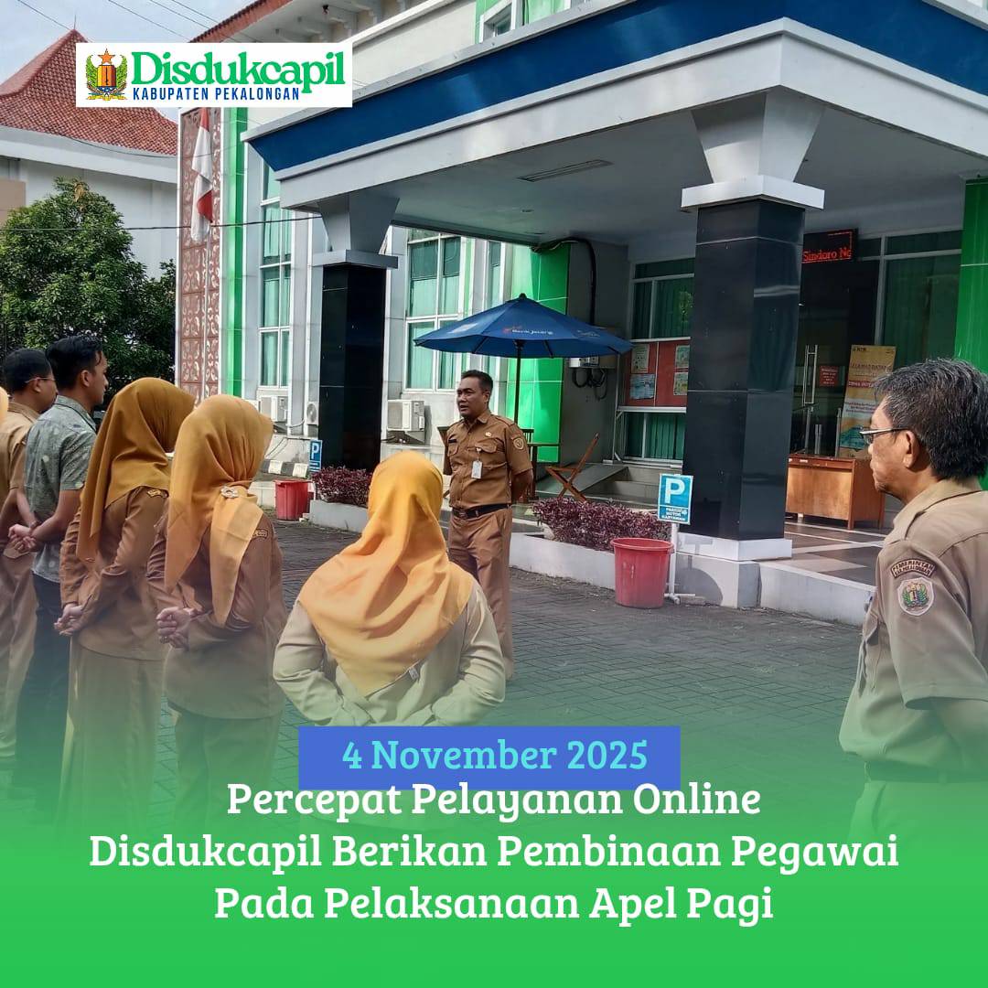 Percepat Pelayanan Online Disdukcapil Berikan Pembinaan Pegawai Pada Pelaksanaan Apel Pagi