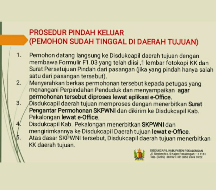 PROSEDUR PINDAH KELUAR