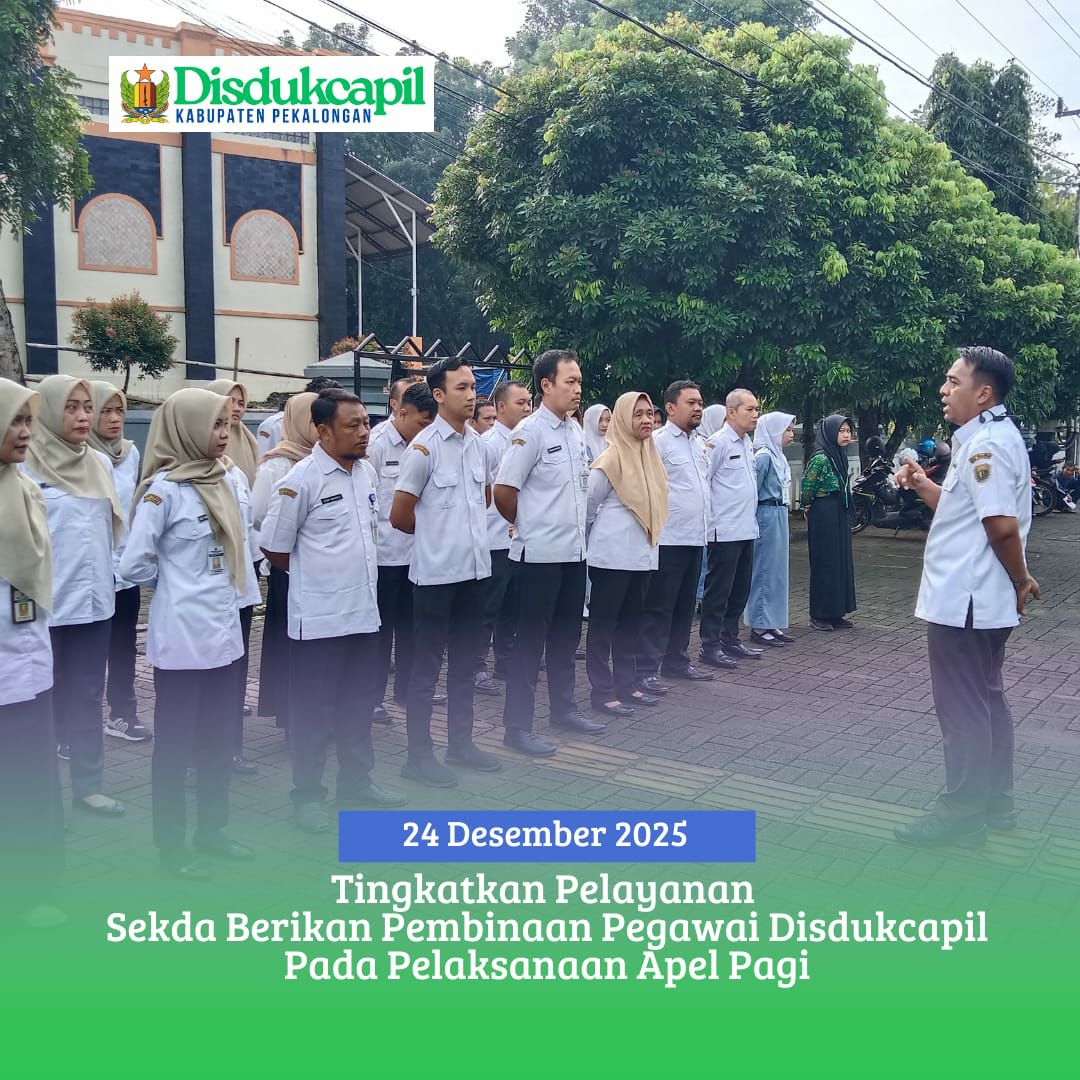Tingkatkan Pelayanan Sekda Berikan Pembinaan Pegawai Disdukcapil Pada Pelaksanaan Apel Pagi