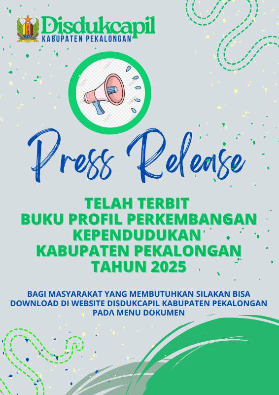 Press Release Buku Profil Perkembangan Kependudukan Kabupaten Pekalongan Tahun 2025