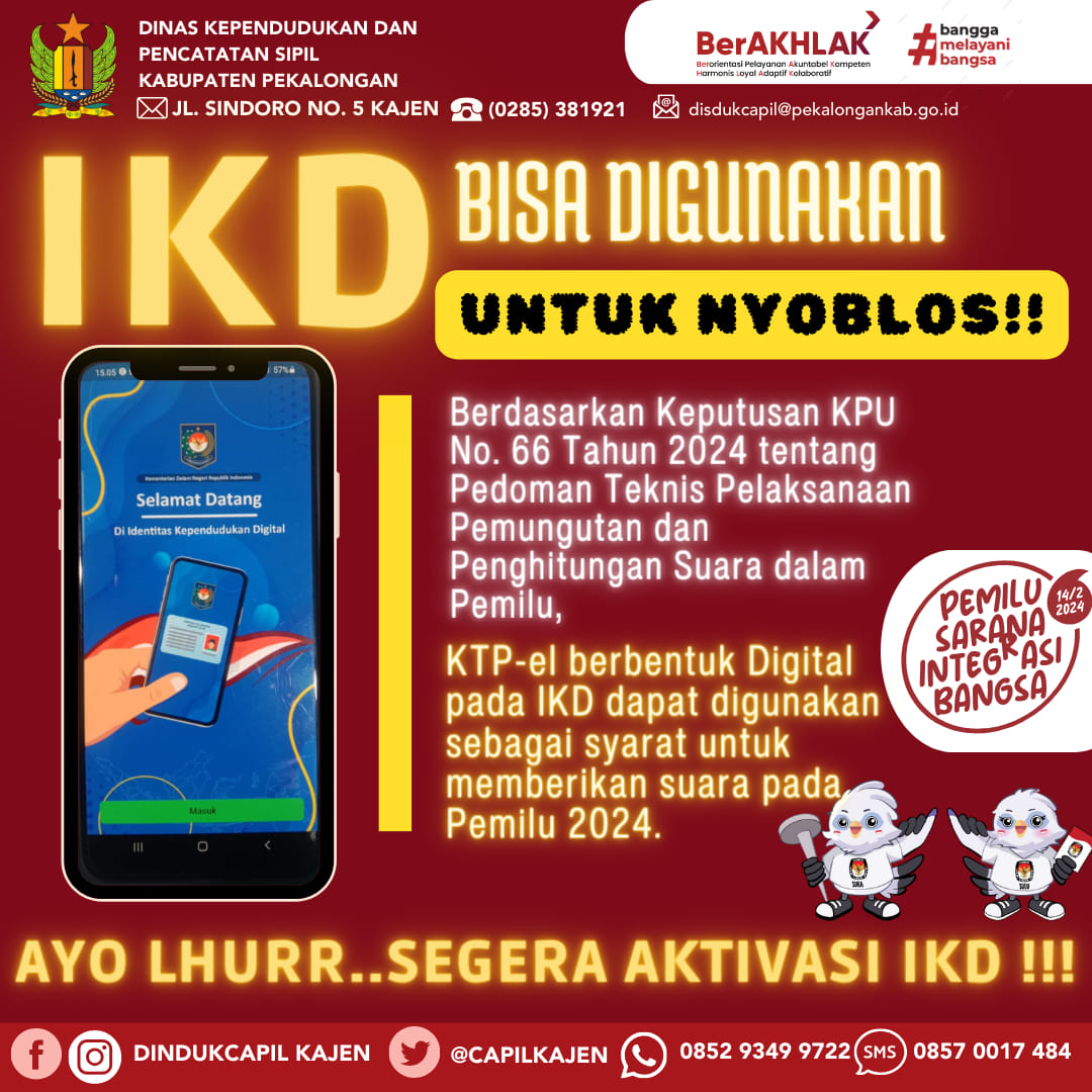 IKD Bisa Digunakan Untuk Nyoblos