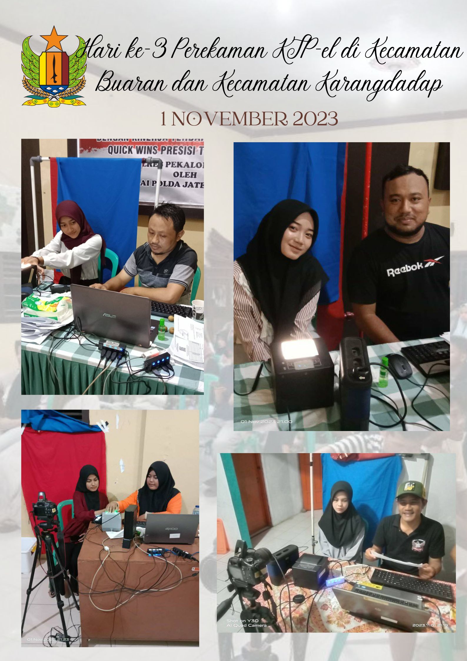 Hari ke-3 Perekaman KTP-el di Kecamatan Buaran dan Kecamatan Karangdadap
