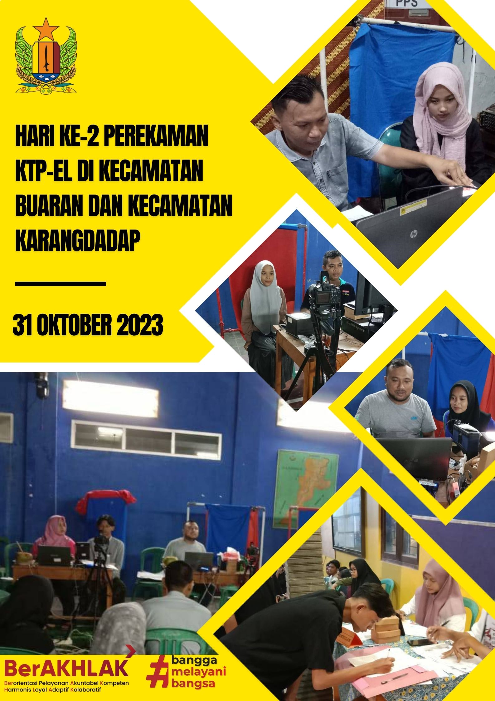 Hari ke-2 Perekaman KTP-el di Kecamatan Buaran dan Kecamatan Karangdadap