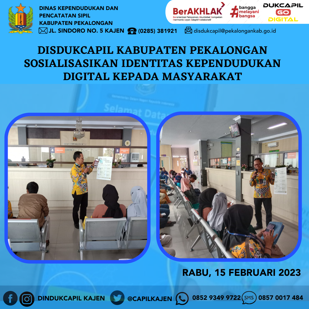 Disdukcapil Sosialisasikan Identitas Kependudukan Digital kepada Masyarakat