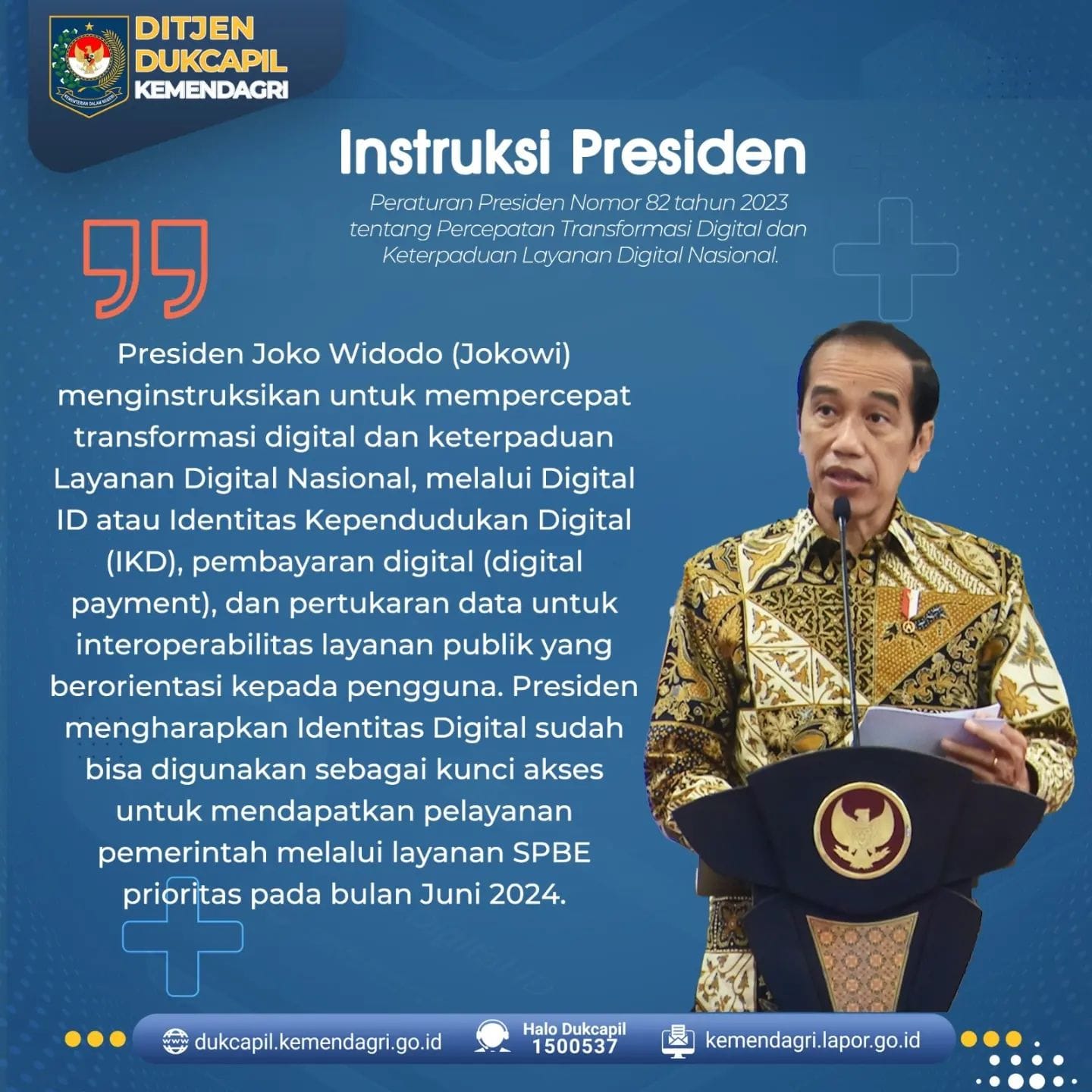 Peraturan Presiden Nomor 82 Tahun 2023 tentang Percepatan Transformasi Digital dan Keterpaduan Layanan Digital Nasional