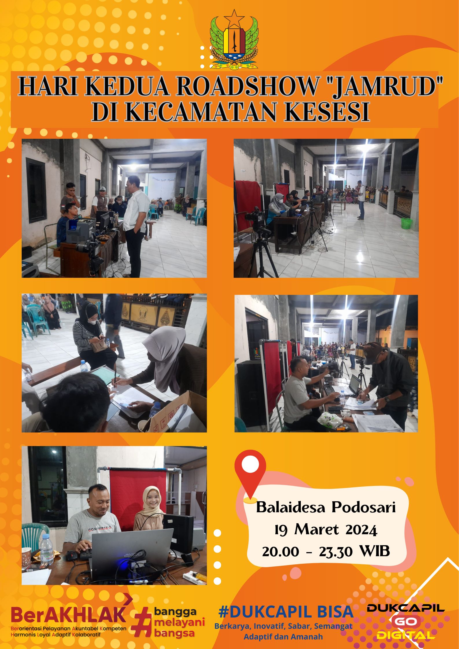HARI KEDUA ROADSHOW &quot;JAMRUD&quot; DI KECAMATAN KESESI 
