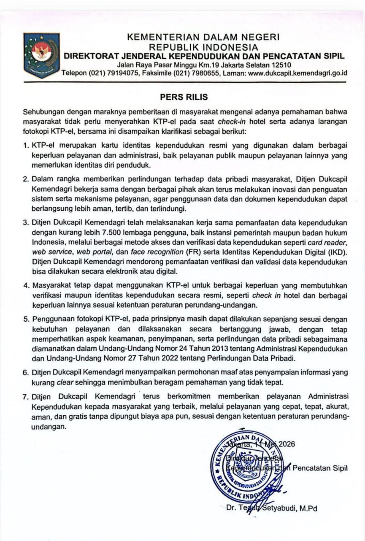 PERS RILIS