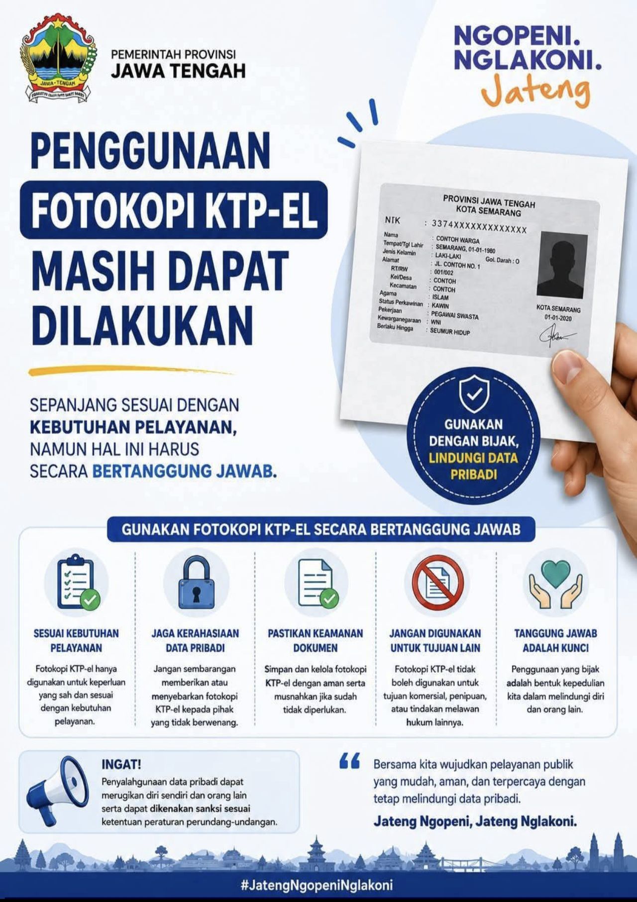 PENGGUNAAN FOTOKOPI KTP-EL MASIH DAPAT DIGUNAKAN