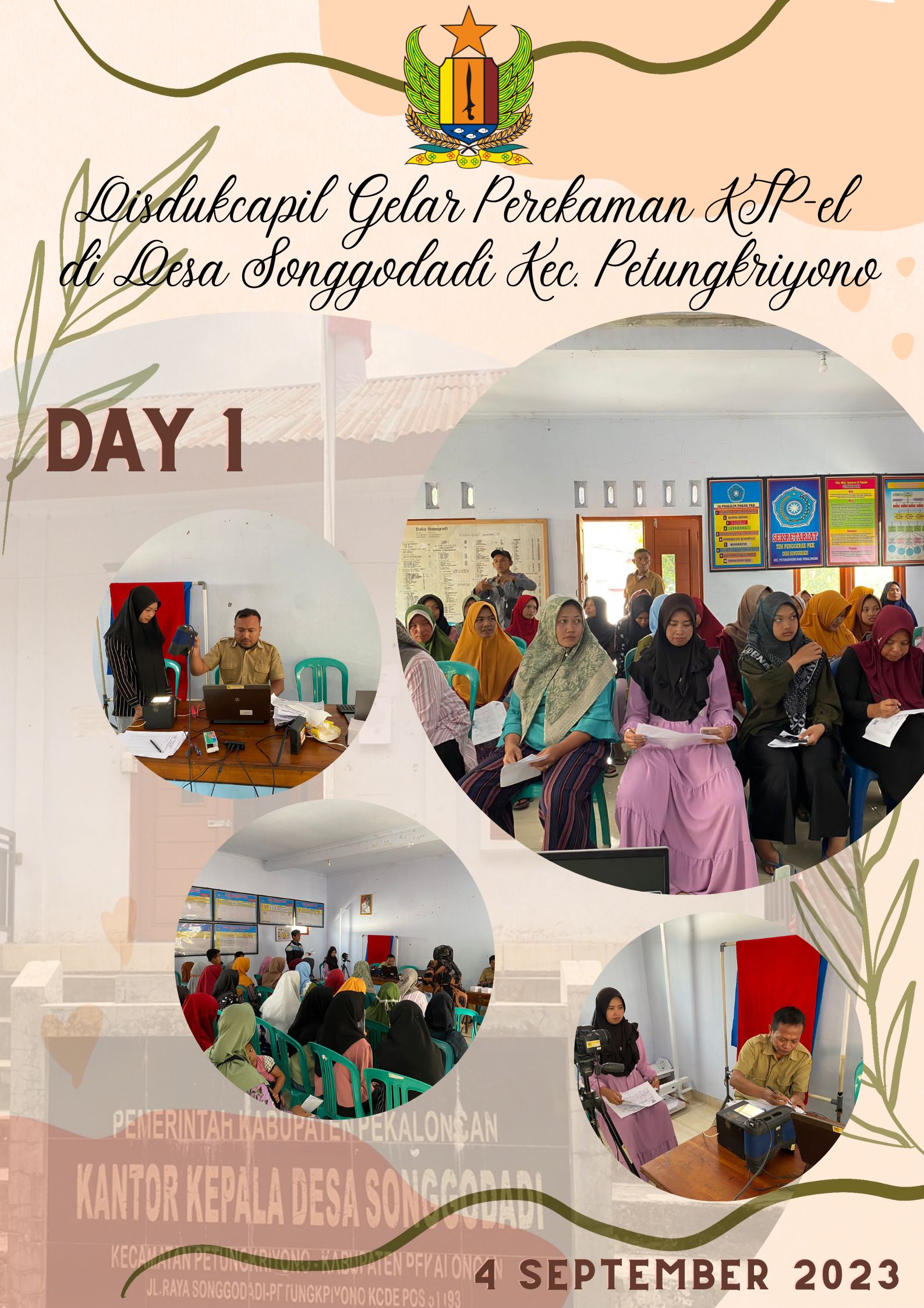 Disdukcapil Gelar Perekaman KTP-el di Balai Desa Songgodadi Kecamatan Petungkriyono