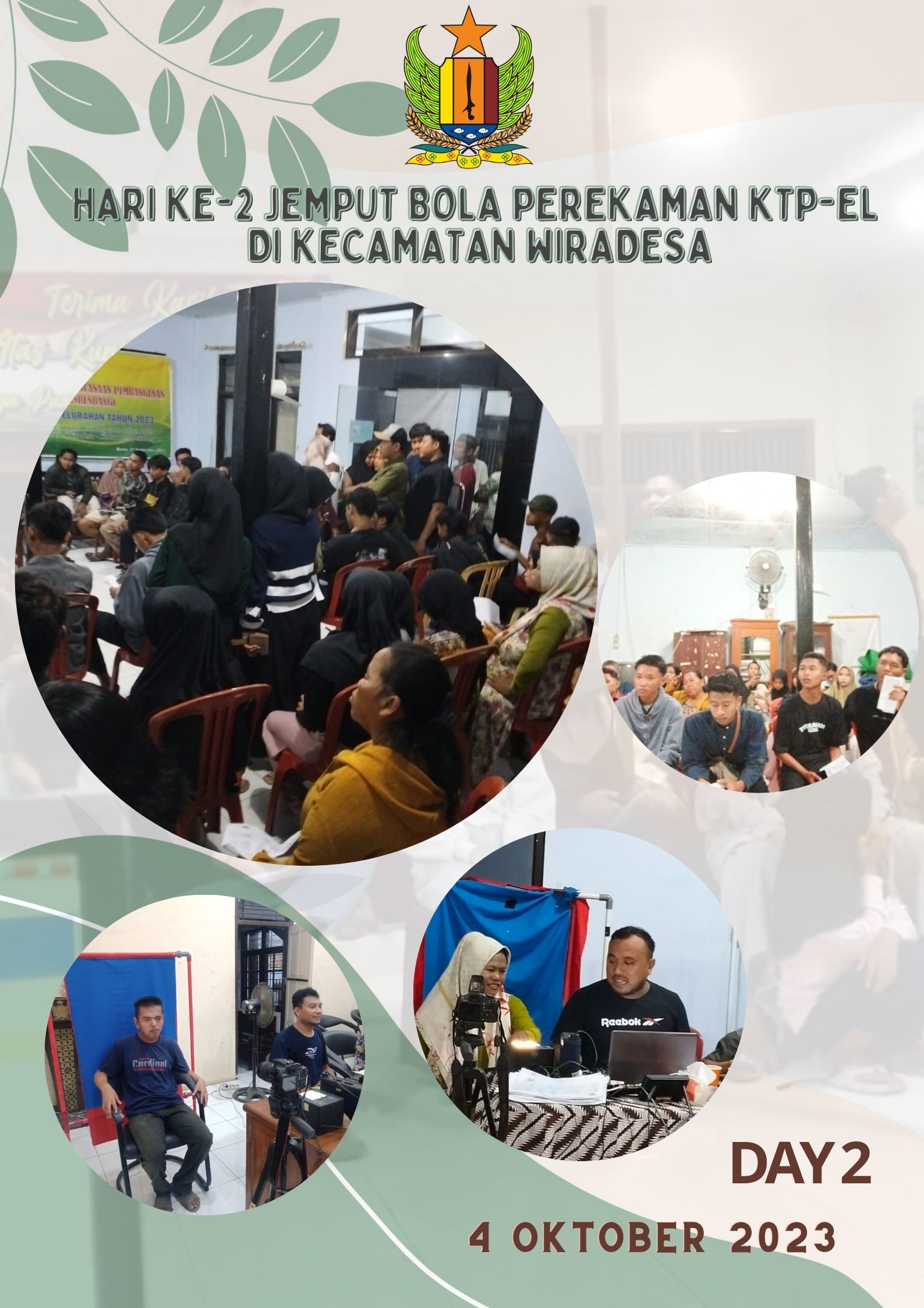 Hari ke-2 Jemput Bola Perekaman KTP-el di Kecamatan Wiradesa