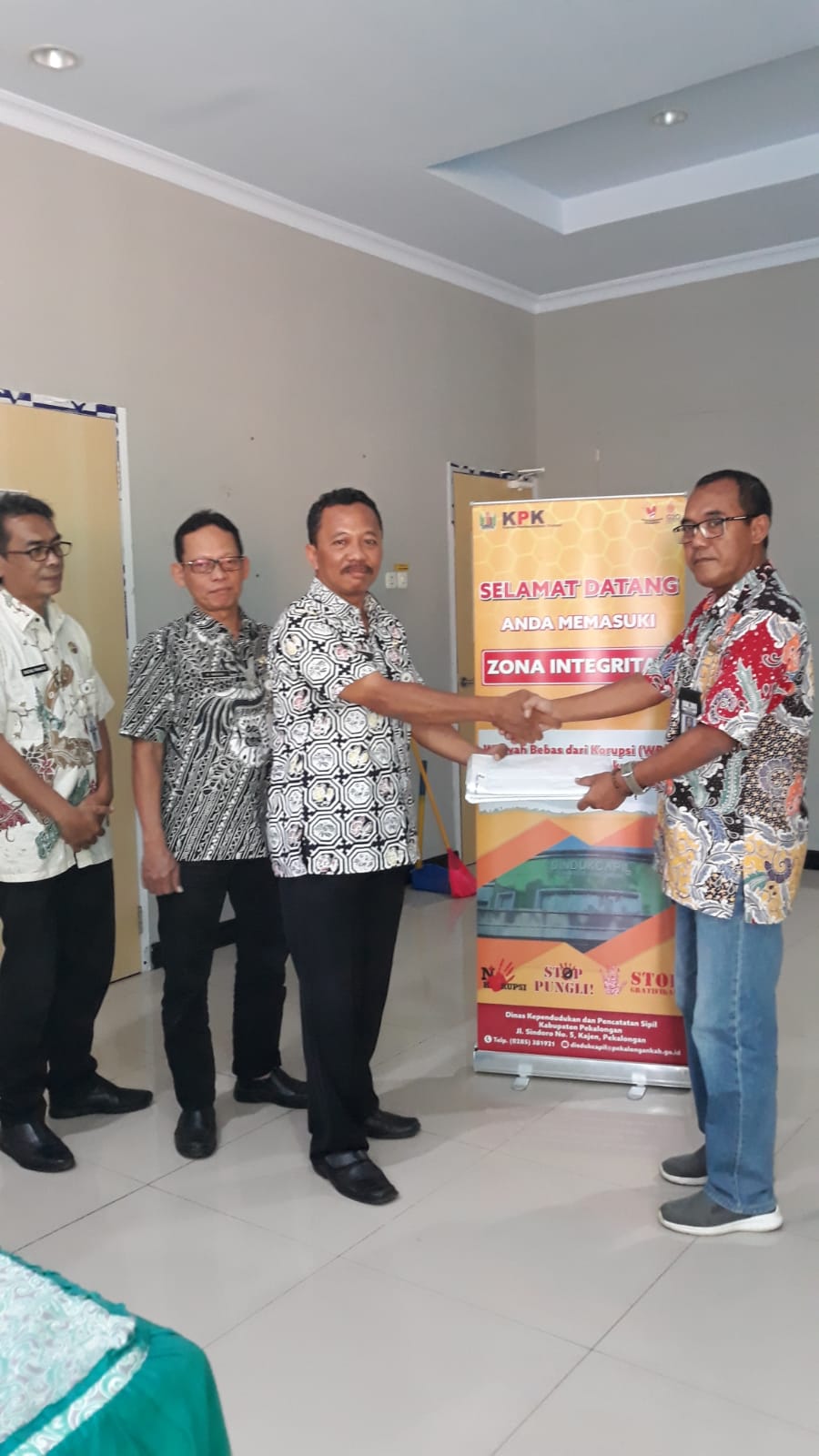 Disdukcapil adakan Sosialisasi Pembangunan Zona Integritas Menuju WBK/WBBM