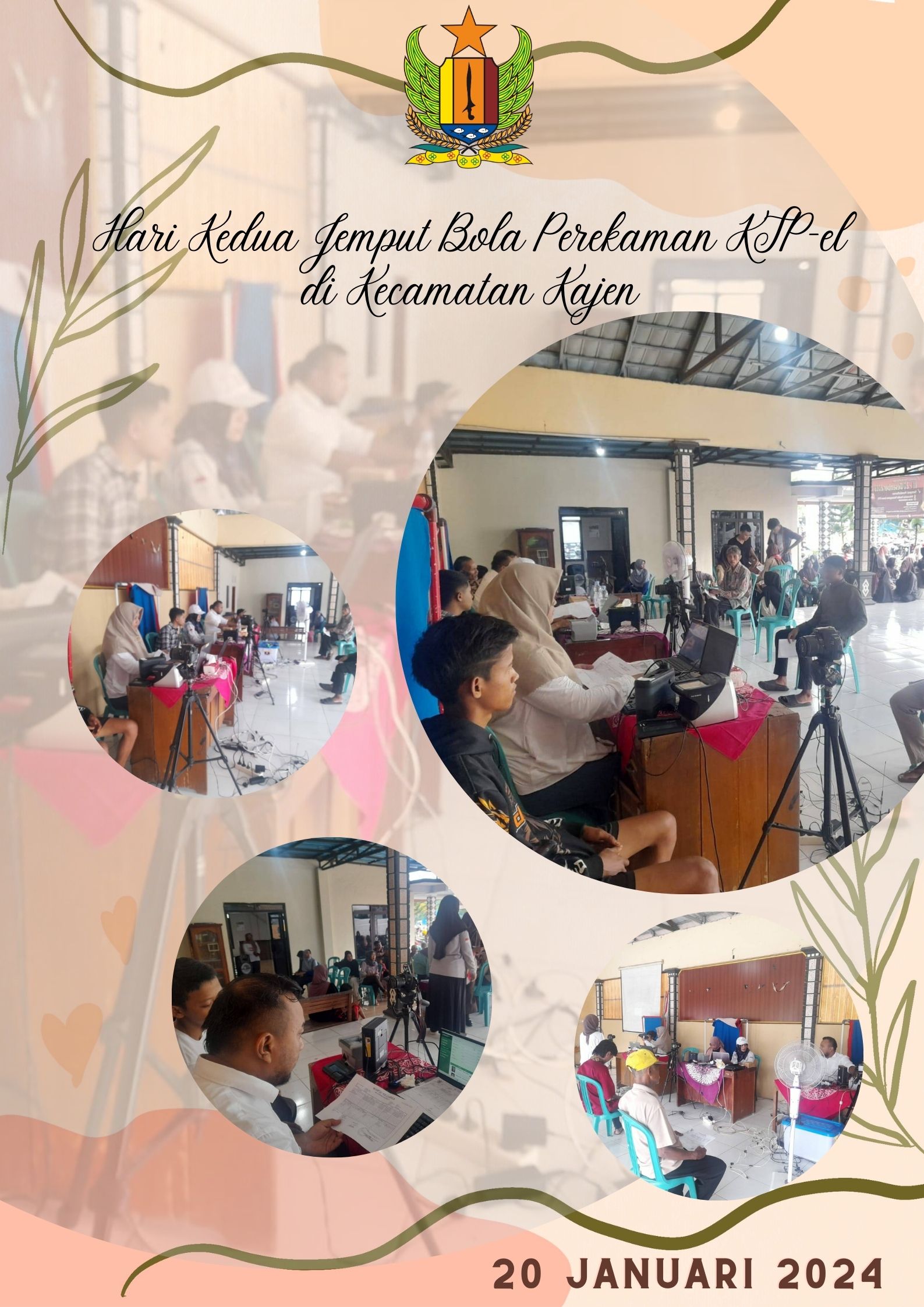 Hari Kedua Jemput Bola Perekaman KTP-el di Kecamatan Kajen