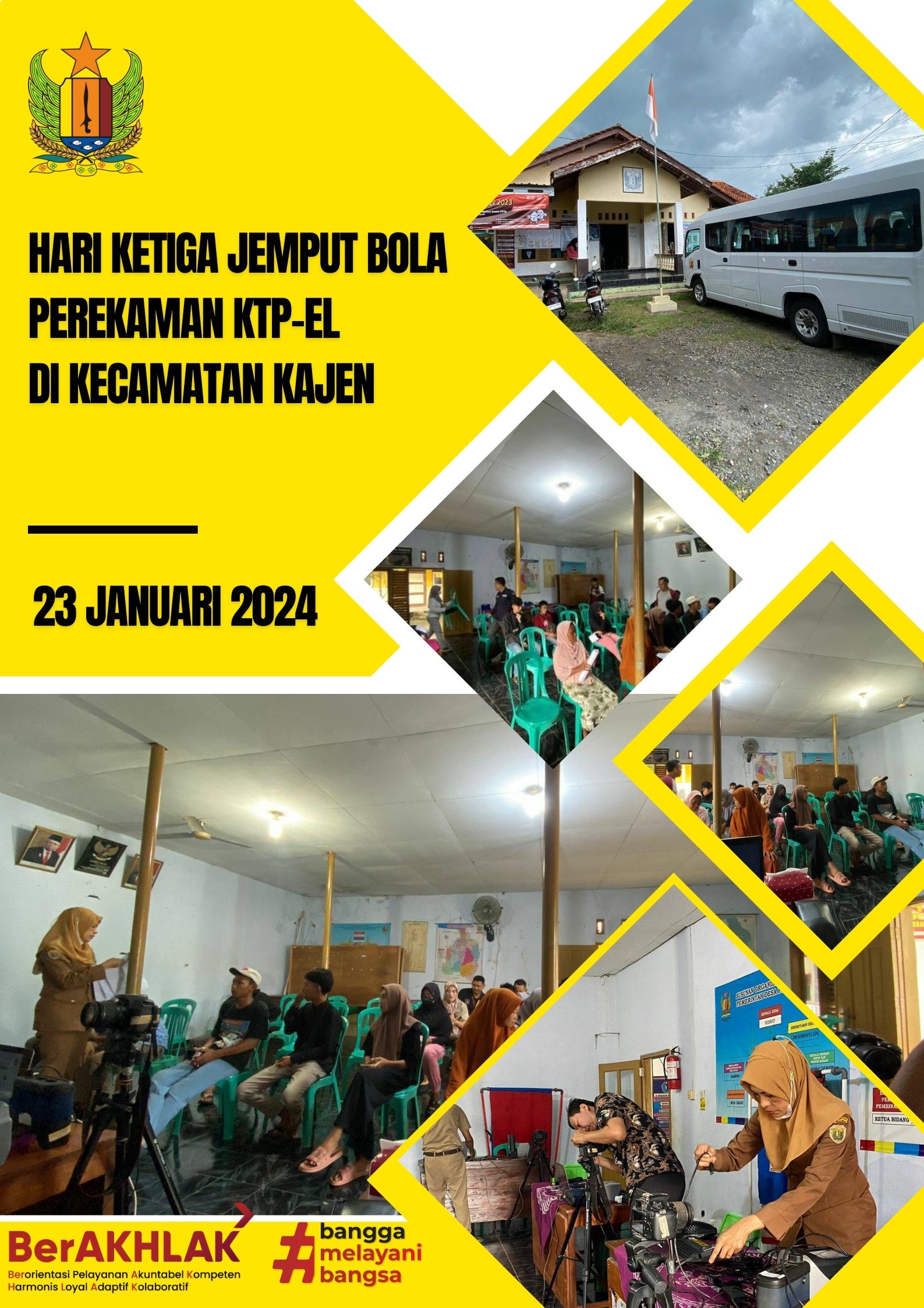 Hari Ketiga Jemput Bola Perekaman KTP-el di Kecamatan Kajen
