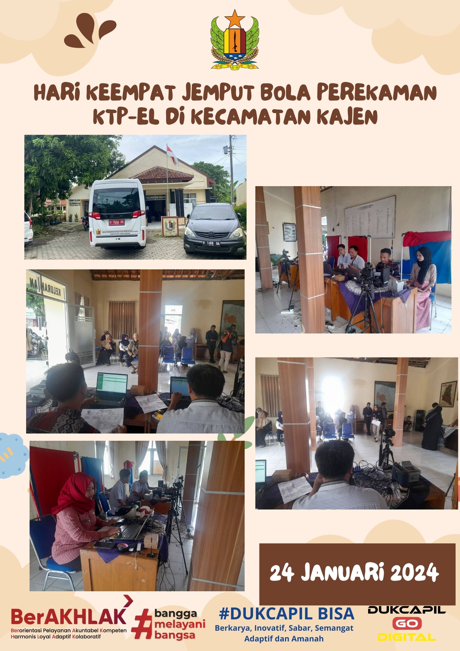 Hari Keempat Jemput Bola Perekaman KTP-el di Kecamatan Kajen