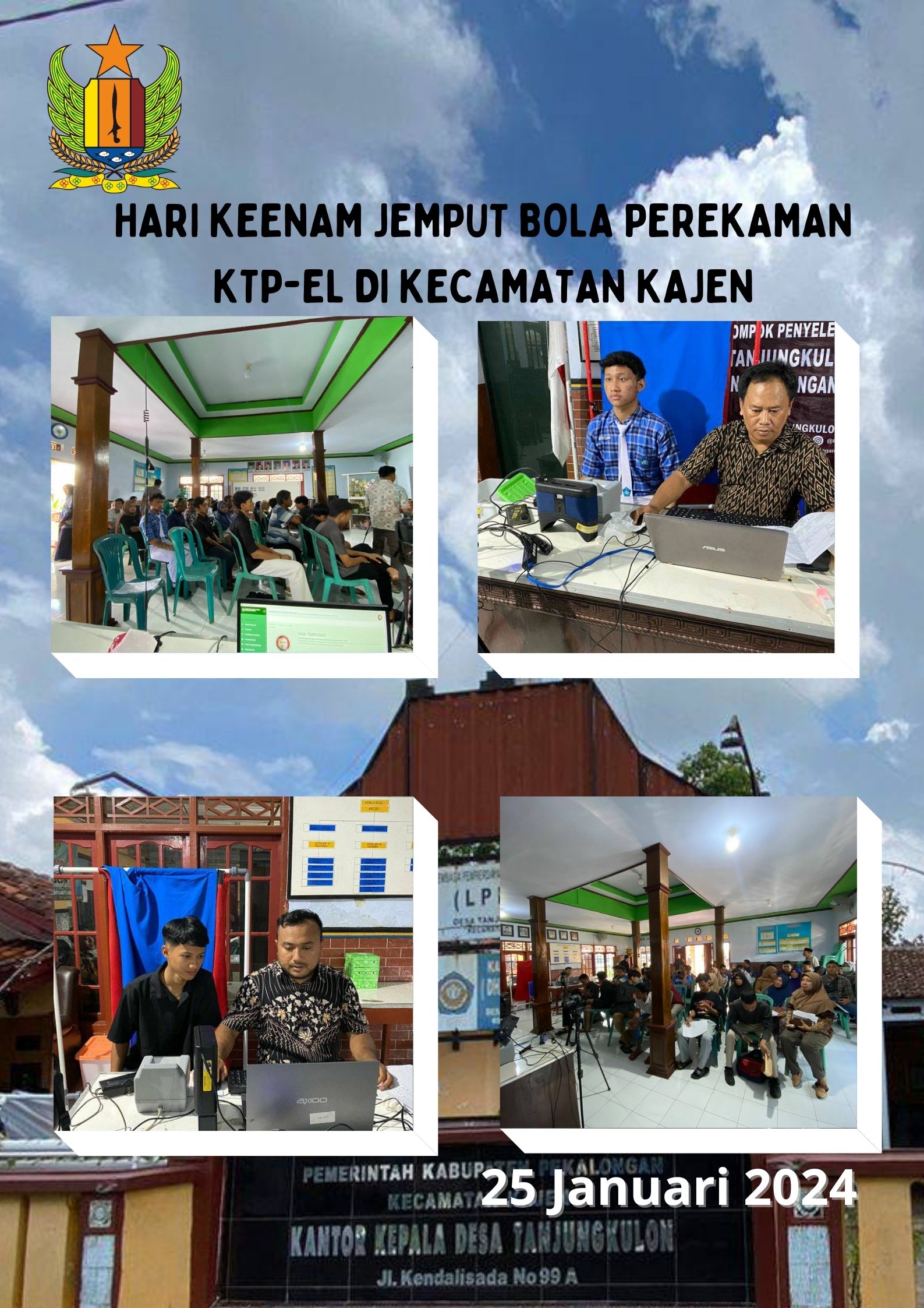 Hari Keenam Jemput Bola Perekaman KTP-el di Kecamatan Kajen