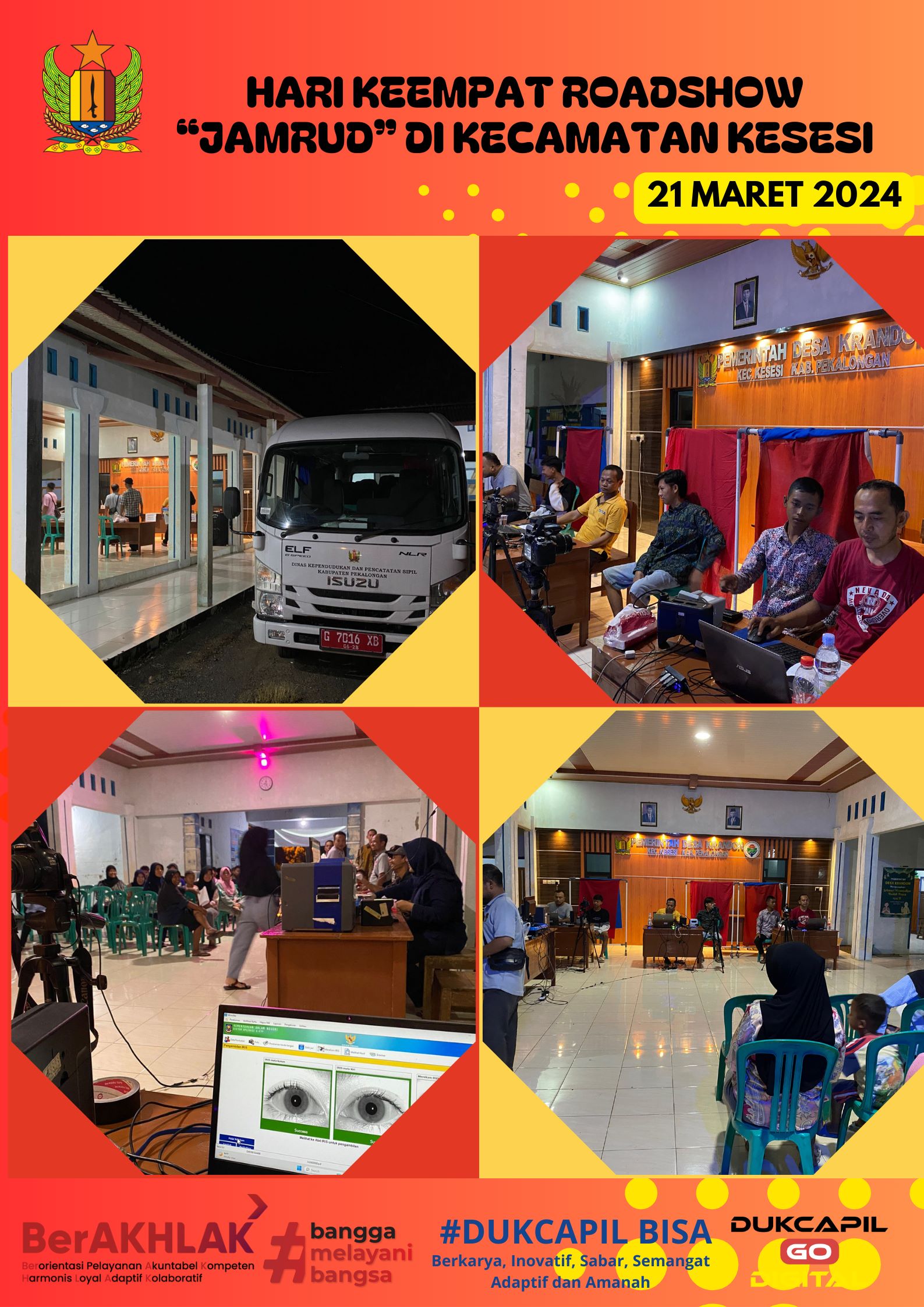 Hari keempat Roadshow JAMRUD d Kecamatan Kesesi.
