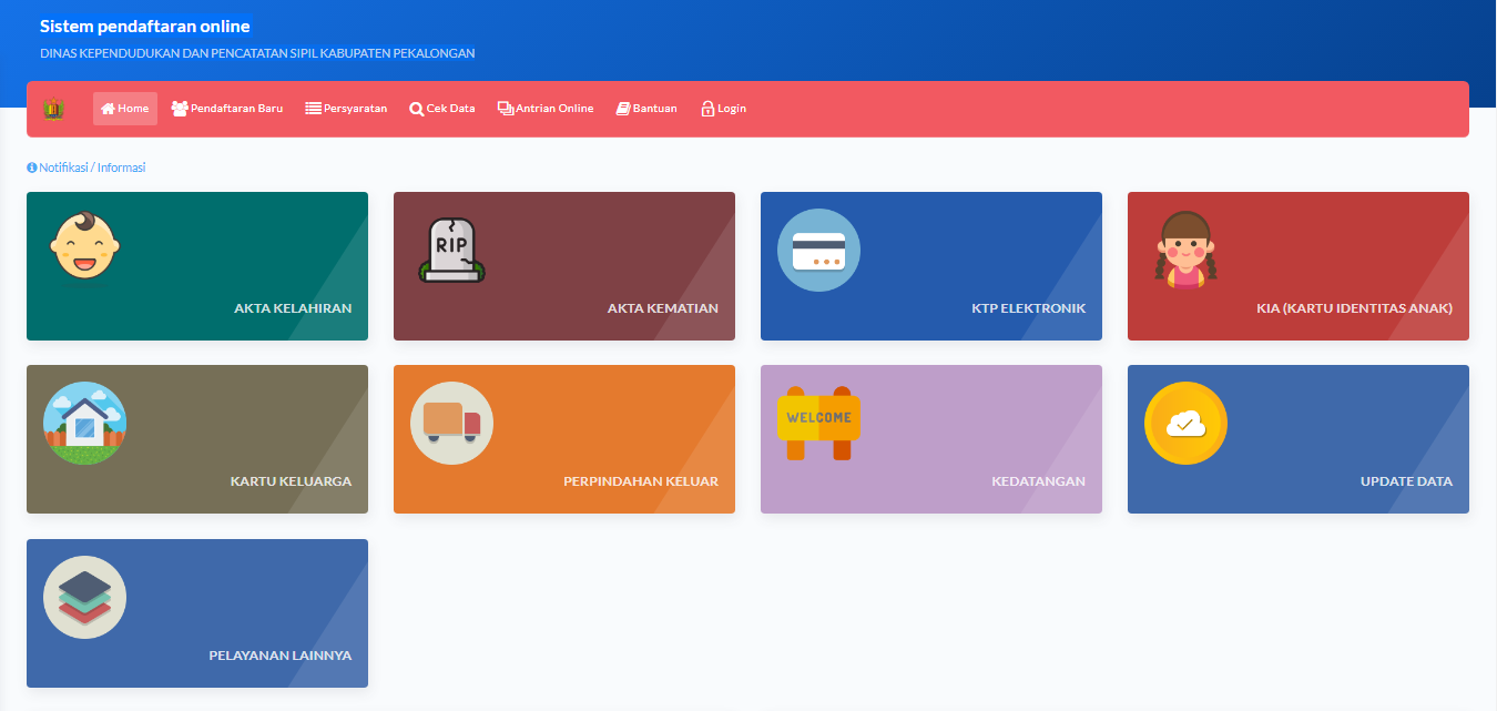Jumlah Pelayanan Online Administrasi Kependudukan Melalui Aplikasi SIMPEL DINDUKCAPIL Kab. Pekalongan